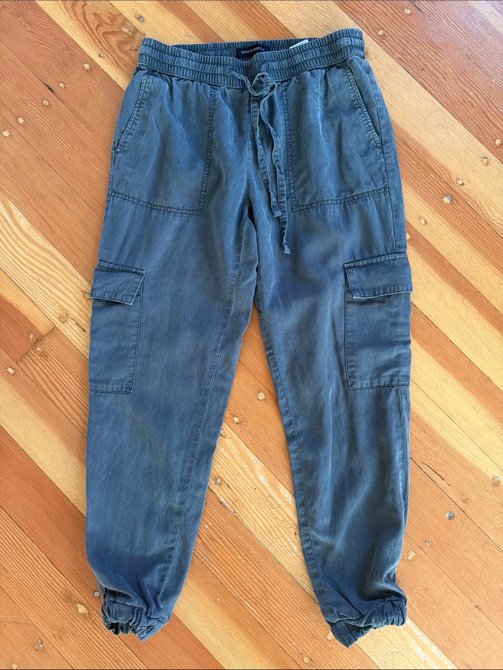 Banana Republic Linen Blend Cargo Jogger Pants XS